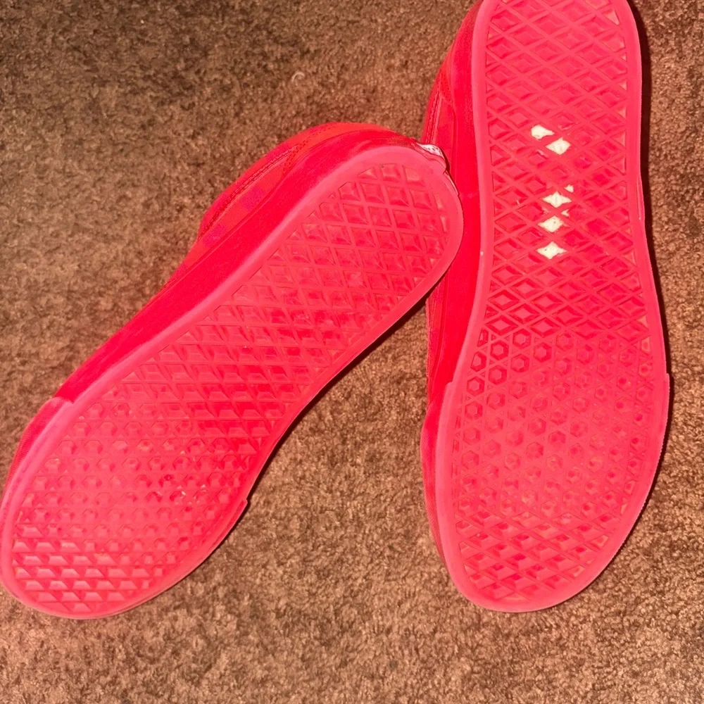 Vans Old Skool Tonal Toro Red Checkered Sneakers Canvas/Suede Men’s Size 9.5 - Picture 7 of 8